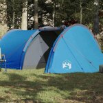 Vidaxl tente de camping 4 personnes tente dombrage avec sac de transport auvent portable avec parois ...
