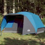Vidaxl tente de camping 4 personnes tente dombrage avec sac de transport auvent portable avec parois ...
