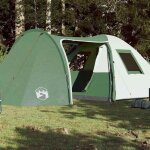 Vidaxl tente de camping 6 personnes, tente d'ombrage avec sac de transport, auvent portable avec parois ...