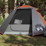 Vidaxl tente de camping  dme 2 personnes, tente d'ombrage avec sac de transport, auvent avec parois ...