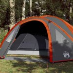 Vidaxl tente de camping  dme 4 personnes tente dombrage avec sac de transport auvent avec parois latrales ...