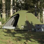 Vidaxl tente de camping  dme 4 personnes vert olive impermable tente abri de camping abri de jardin ...