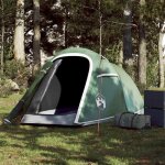 Vidaxl tente de camping tunnel 2 personnes vert imperm�able tente abri de camping abri de jardin tente ...