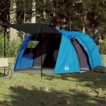 Vidaxl tente de camping tunnel 4 personnes tente dombrage avec sac de transport auvent de camping abri ...