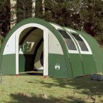 Vidaxl tente de camping tunnel 4 personnes tente dombrage avec sac de transport auvent de camping abri ...