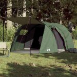 Vidaxl tente de camping tunnel 4 personnes tente dombrage avec sac de transport auvent de camping abri ...
