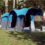 Vidaxl tente de camping tunnel 8 personnes bleu impermable tente tente de jardin abri dextrieur tente ...