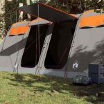 Tente de camping tunnel - vidaxl - 8 personnes - imperméable - gris et orange - facile à monter Tente de camping tunnel - vidaxl - 8 personnes - imperméable - gris et orange - facile à monter