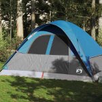 Vidaxl tente familiale � d�me 6 personnes bleu imperm�able tente tente de jardin abri ext�rieur tente ...