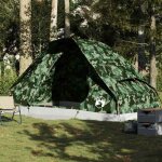 Vidaxl tente familiale � d�me 6 personnes camouflage imperm�able 4009647