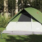 Vidaxl tente familiale � d�me 6 personnes vert imperm�able tente abri de camping abri de jardin tente ...