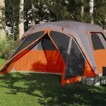 Vidaxl tente familiale et porche 6 personnes gris orange imperméable tente tente de jardin abri extérieur ... Vidaxl tente familiale et porche 6 personnes gris orange imperméable tente tente de jardin abri extérieur ...