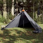 Vidaxl tente familiale tipi 7 personnes, tente d'ombrage avec sac de transport, auvent de camping, abri ...