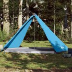 Tente familiale - vidaxl - tipi 8 personnes - impermable - bleu - 400x400x200 cm