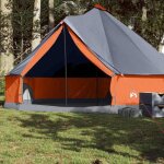 Vidaxl tente familiale tipi 8 personnes gris et orange imperméable tente tente de jardin abri extérieur ... Vidaxl tente familiale tipi 8 personnes gris et orange imperméable tente tente de jardin abri extérieur ...