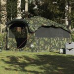 Vidaxl tente familiale tunnel 6 personnes camouflage impermable tente tente de jardin abri extrieur ...
