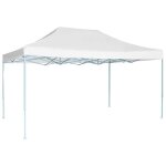 Tente de rception - vidaxl - 3x4, 5 m - impermable 100% - acier enduit de poudre - blanc