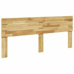 Vidaxl tte de lit 180 cm bois massif de chne tte de lit  panneau tte de lit en bois massif tte ...