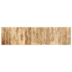 Vidaxl tte de lit 200 cm bois de manguier brut massif, panneau de tte de lit, tte de lit en bois massif, ...