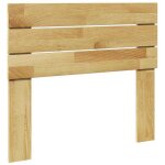 Vidaxl t�te de lit 90 cm bois massif de ch�ne panneau de t�te de lit t�te de lit en bois massif t�te ...
