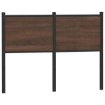 Vidaxl tête de lit chêne marron 120 cm bois dingénierie et acier panneau de tête tête de lit pour lit ... Vidaxl tête de lit chêne marron 120 cm bois dingénierie et acier panneau de tête tête de lit pour lit ...