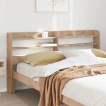 Vidaxl t�te de lit avec �tag�res 150 cm bois massif de pin t�te de lit en bois t�te de lit avec rangement ...