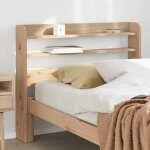 Vidaxl tte de lit avec tagres 90 cm bois massif de pin, tte de lit en bois, tte de lit avec rangement, ...