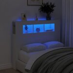 Vidaxl t�te de lit � led t�te de cadre de lit accessoire de lit double meuble de chambre � coucher maison ...
