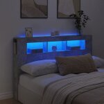 Vidaxl t�te de lit � led t�te de cadre de lit accessoire de lit double meuble de chambre � coucher maison ...