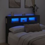 Vidaxl t�te de lit � led t�te de cadre de lit accessoire de lit double meuble de chambre � coucher maison ...