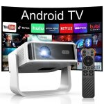 Vid�oprojecteur - portable 1080p android - full hd 1920x1080 - wi?fi 6 & bt5. 0 - 120 led 50?000h