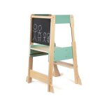 Tour dobservation en bois - nature et d�couvertes - plateforme ajustable - garde - corps - tableau noir ...