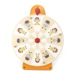 Jouet mural - viga - roue des motions - en bois - 12 illustrations - pour enfants  partir de 3 ans
