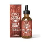 Viking revolution - huile barbe homme 30ml ? parfum bois de santal naturel  l?huile d?argan et l?huile ...