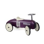 Porteur enfant - vilac - porteur voiture vintage aubergine - m�tal - 4 roues - 28 cm hauteur dassise