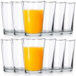 Vilde lot de 12 verres 200 ml - verre �pais transparent - lavable au lave - vaisselle et micro - ondes ...