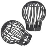 Vilde lot de 2 filtres de gouttire 11 x 145 cm - plastique durable - installation facile - protge contre ...