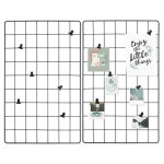 Vilde lot de 2 ple - mle grille murrale en mtal 58x36 cm - dcoratives et polyvalentes - accrochage ...