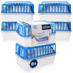 Vilde lot de 6 absorbeurs dhumidit 26x16x145 cm - granuls de chlorure de calcium - sans odeur idal ...