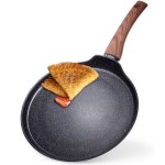 Vilde black&wood poêle à crêpes 24 cm - revêtement antiadhésif en granit - compatible tous feux dont ... Vilde black&wood poêle à crêpes 24 cm - revêtement antiadhésif en granit - compatible tous feux dont ...