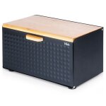 Bote  pain - vilde - moderne - mtal et bois - ouverture double - 355 x 22 x 205 cm