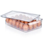 Vilde bote  ?ufs 24 ?ufs - plastique transparent couvercle pratique rutilisable empilable facile  ...