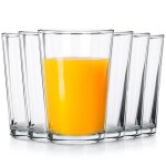 Vilde ensemble de 6 verres 200 ml - verre �pais transparent - lavable au lave - vaisselle et micro - ...