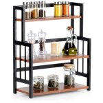 Vilde Étagère de cuisine 3 niveaux - bois de haute qualité - design moderne - idéale pour Épices et accessoire ... Vilde Étagère de cuisine 3 niveaux - bois de haute qualité - design moderne - idéale pour Épices et accessoire ...