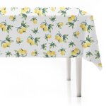Vilde nappe citron 180 x 130 cm - r�sistante aux taches l�g�re et durable - id�ale pour maison et jardin ...