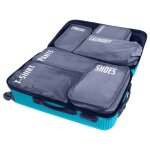 Vilde organisateur de voyage valise bagages lot de 6 - polyester robuste fermeture  glissire utilisation ...