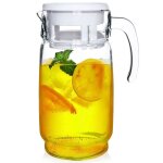 Vilde pichet � boissons 19 l - verre �pais - couvercle verrouill� - bec verseur pratique - id�al pour ...