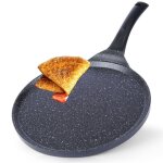 Vilde poêle à crêpes 26 cm - revêtement antiadhésif en granit - tous feux dont induction facile à nettoyer ... Vilde poêle à crêpes 26 cm - revêtement antiadhésif en granit - tous feux dont induction facile à nettoyer ...