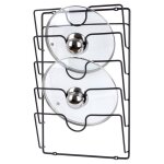 Vilde porte - casseroles pour 5 couvercles - mtal noir mat - installation facile - gain de place en ...