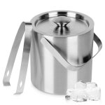 Vilde seau à glace thermique avec pince 13 l - acier inoxydable double paroi couvercle hermétique Vilde seau à glace thermique avec pince 13 l - acier inoxydable double paroi couvercle hermétique